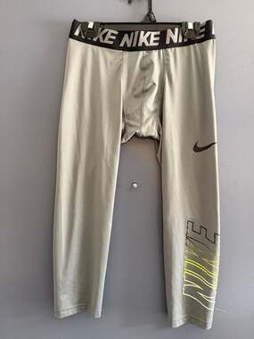 Nike Pro Dri-FIT Boys Training Compression Tights Gray XL